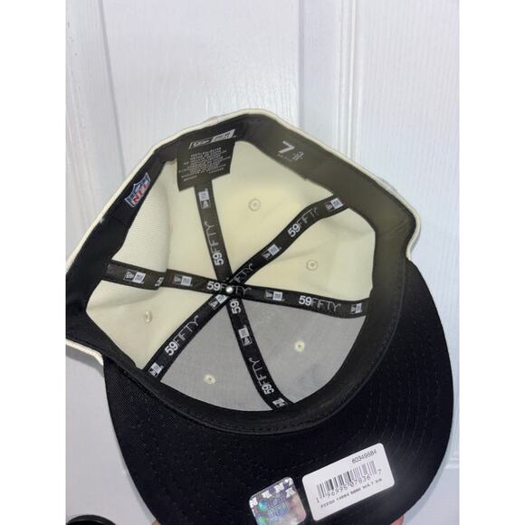 Men's Washington Commanders New Era Cream/Black Chrome Collection 59FIFTY - Picture 4 of 4